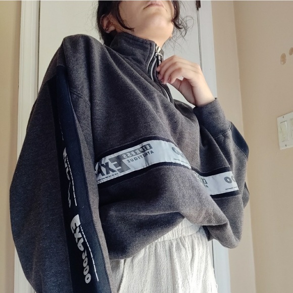 VTG 80s Express Athletique Oversized Sweater - Picture 1 of 4